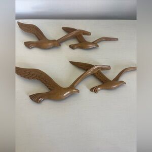 Vintage MCM 2-piece Homco Seagulls Birds in Flight Wall Art Décor Plastic